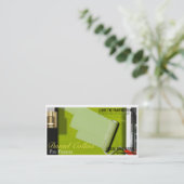 Peintre Peinture Carte de visite de travail (Debout devant)