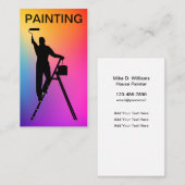 Peintre professionnel Carte de visite vertical (Devant / Derrière)
