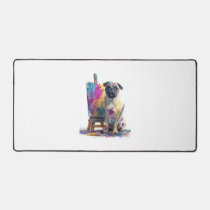 Peintre Pug � Chien d'art abstrait