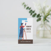 Peintre sur le Carte de visite du service de peint (Debout devant)