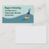 Peintres Carte de visite (Devant / Derrière)