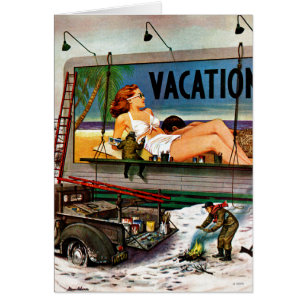 Peintres en tableau en hiver par Stevan Dohanos