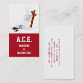 Peintres et décorateurs Carte de visite (Devant / Derrière)