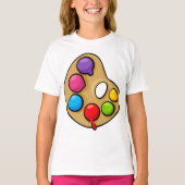 Peintres Palette Artiste Peinture T-shirt (Devant)
