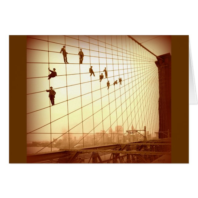Peintres Vintage Brooklyn Bridge (Devant horizontal)