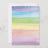 Peinture 10ème Invitation d'anniversaire de fille (Dos)