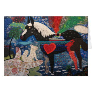 Peinture 1976 marchante de cheval de Roy De Forest