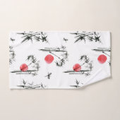 Peinture à encre japonaise Sumi-e (Serviette à main)