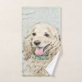 Peinture à la boule de Cocker Spaniel - Art origin (Serviette à main)