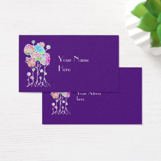 Peinture à la main - Abstrait Tree Group 4 (Bureau)