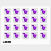 Peinture à la pomme violette - Stickers (Feuille)