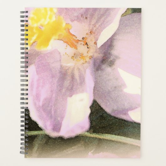 Peinture à l'aquarelle à fleurs de crocus (Devant)