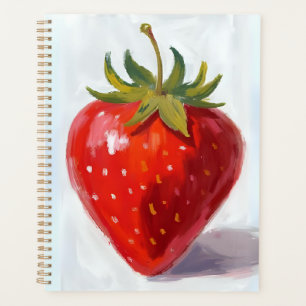 Peinture à l'aquarelle de fraise rouge