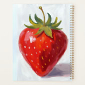 Peinture à l'aquarelle de fraise rouge (Dos)