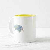 Peinture à l'aquarelle de tortue Pastel Mug (Devant gauche)