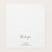 Peinture à l'aquarelle or moderne Carte de visite  (Intérieur déplié)