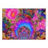 Peinture à l'aquarelle rose abstraite (Devant horizontal)