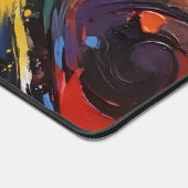 Peinture à l'huile abstraite colorée dynamique en  (Coin)