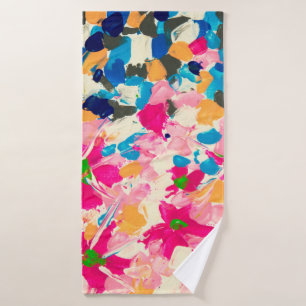 Peinture à l'huile abstraite sur toile. Voie mult