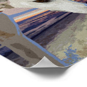 Peinture à l'huile blanche Greyhound, Poster (Coin)