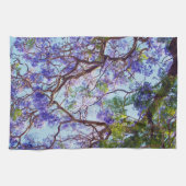 Peinture à l'huile d'arbre Jacaranda, serviette de (Horizontal)