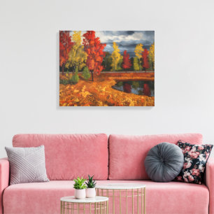Peinture à l'huile d'automne sur toile - Vibrant