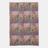 Peinture à l'huile de chiot Labrador, serviette de (Vertical)