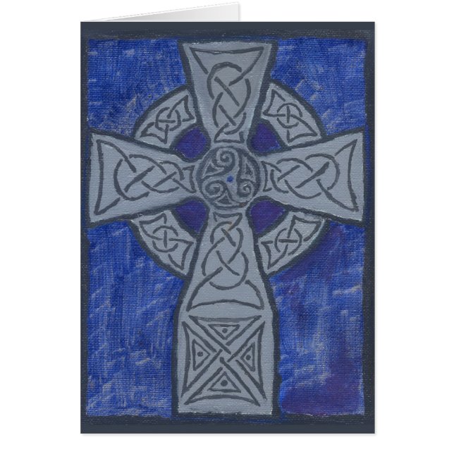 Peinture à l'huile de croix celtique (Devant)