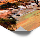 Peinture à l'huile de plage de Kangaroo, affiche (Coin)
