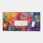 Peinture à l'huile de tourbillons psychédélique (Clavier et souris)