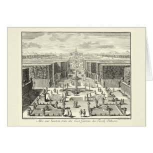 Peinture à l'huile des fontaines au jardin de