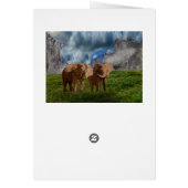 Peinture à l'huile Elephant Duo, carte d'anniversa (Dos)