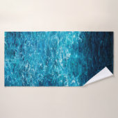 peinture à l'huile montrant les vagues de l'océan  (Serviette de bain)