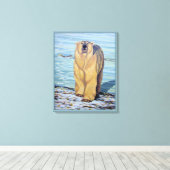 Peinture à l'ours polaire toile canadienne de la f (Insitu (Plancher de Bois))