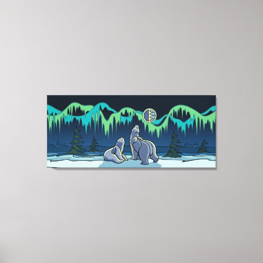 Peinture à l'ours polaire toile canadienne de la f (Recto)