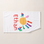 Peinture à main ABC pour enfant personnalisée 123 (Serviette à main)