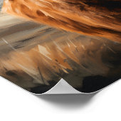 Peinture à poster de vache Highland (Coin)