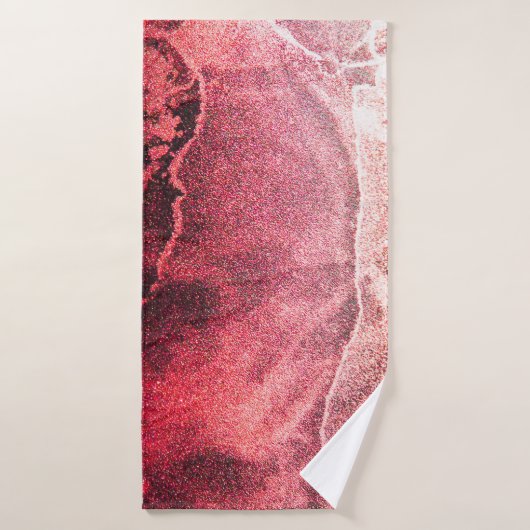 Peinture Abstraite à l'encre d'alcool Art moderne (Serviette de bain)
