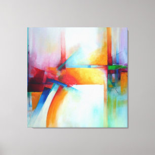 Peinture Abstraite Art Déco Moderne Acrylique Él