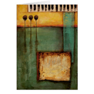 Peinture Abstraite avec touches de piano