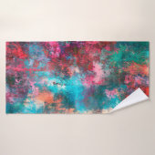 Peinture Abstraite. Brosses, taches de peinture. M (Serviette de bain)