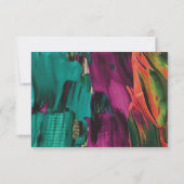 Peinture Abstraite Carte de remerciements acryliqu (Dos)