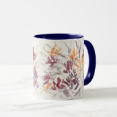 Peinture Abstraite de la fleur Bouquet de café Mug (Devant droit)