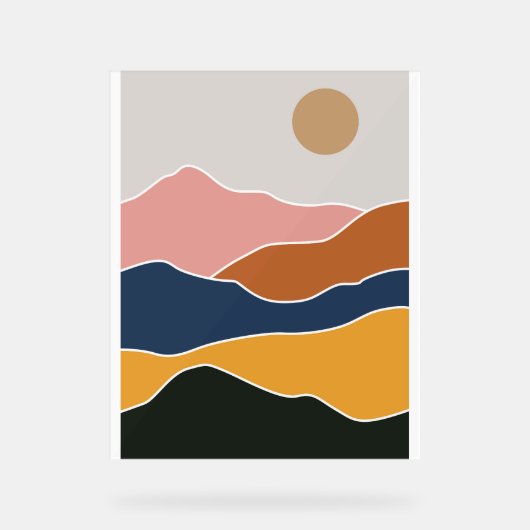 Peinture Abstraite de montagne (Recto)