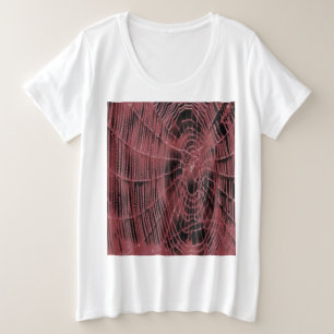 Peinture Abstraite D'Un Cobweb Magenta Rose