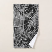 Peinture Abstraite D'Une Cobweb Blanc Gris Sur Noi (Serviette à main)