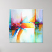 Peinture Abstraite élégante Acrylique Art Déco Mod (Recto)