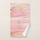 Peinture Abstraite en marbre rose élégant (Serviette à main)