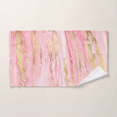 Peinture Abstraite en marbre rose élégant (Serviette à main)
