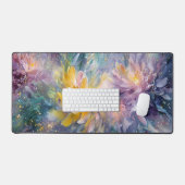 Peinture Abstraite Florale Vibrante avec Explosion (Clavier et souris)